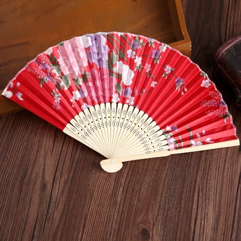 Женский классический бамбуковый веер в стиле ретро Японский складной веер Мини китайский классический веер чонсам складной веер маленький веер