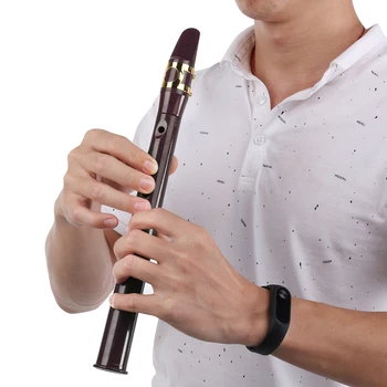 Карманный мини-саксофон на 8 отверстий с альтовым мундштуком, лигатурными язычками, салфеткой для чистки