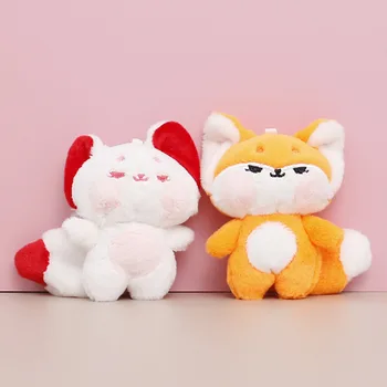Новые плюшевые игрушки Kawaii Cute Blush Face Fox, Детские мультяшные Животные, Плюшевый брелок, Подвеска, Сумка-Шарм, Подарок для детей и девочек