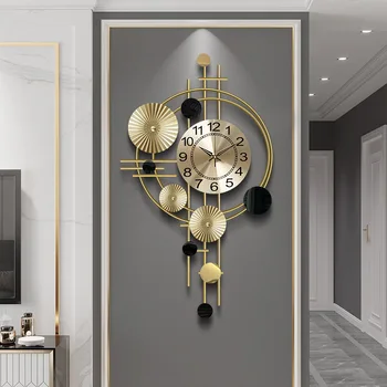 Часы и наручные часы Настенные часы для гостиной, креативные украшения для дома, настенные часы без звука, настенные часы, висящие на стене
